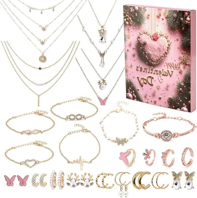 Sieraden adventskalender met unieke cadeautjes voor elke dag van de feestdagen