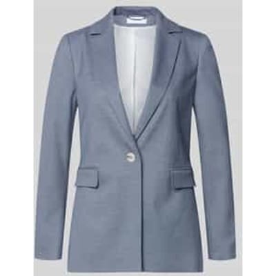 regular fit blazer met viscose