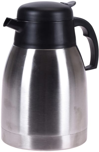 1x Koffie/thee thermoskan RVS 1500 ml - Isoleerkannen voor warme / koude dranken