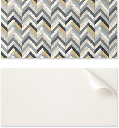 Zelfklevend vinyl woondecoratie-element 120x60 cm met visgraatpatroon