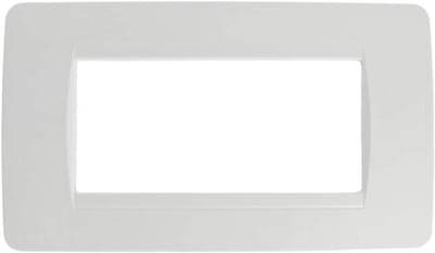 Wandplaat - Afdekplaat - Schakelaars Monteren - Compatibel Bticino Matix - 4 Modules - Wit