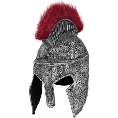 Romeinse Rijk Helm Latex Masker One size fits all adults grijs