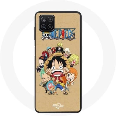 Coque Samsung Galaxy A12 One piece Manga Equipage du Chapeau de Paille