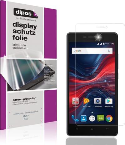 dipos – 4x Beschermfolie geschikt voor Myria Five | Krasbestendige & heldere Screenprotector Ultra-Thin
