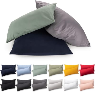 Famanu - Kussenslopen 50 x 70 cm – Wit – Superzacht – Premium Jersey Kussensloop – 2-pack