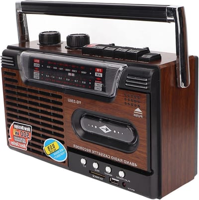 Retro Boombox Cassette Speler met AM/FM/SW Radio, Opnamefunctie, USB Ondersteuning en Hoofdtelefoonuitgang