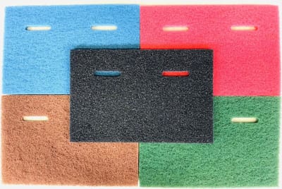 Axiom Pronet - Vloerpad zwart - 55 x 35 cm - pads passend voor Tomcat Edge stick Excentr 55-35 en Edgefix XL - 5 stuks vloerpads