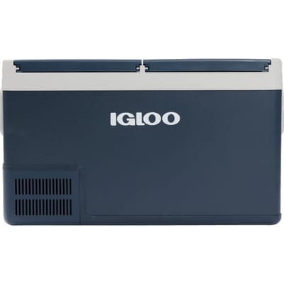 Igloo ICF 80DZ Compressor koelbox - Dual zone - 78L - 12/24/230v - Blauw - Wit