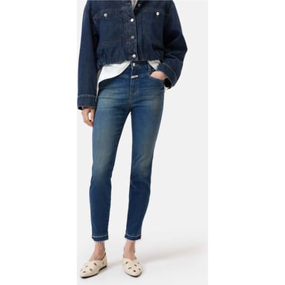Closed Skinny Pusher Dark Blue Maat: W25L34 | Skinny Jeans Outlet | Dames | Blauw