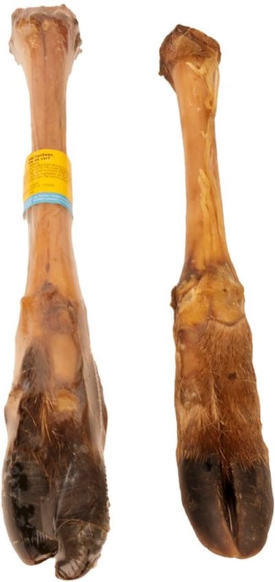 Boomy - Natuurlijke hondensnacks - Kauwbotten hond - Kauwsnack - Kauwstaaf hond - Hertenbeen met vacht - 1st