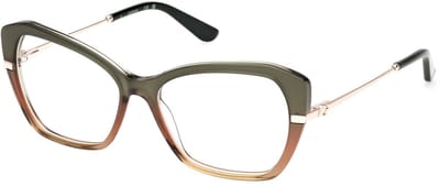 GueSS Lunettes de soleil femme S Gu50183 095 Light Green/Gradient Brown/54-15-145 gray