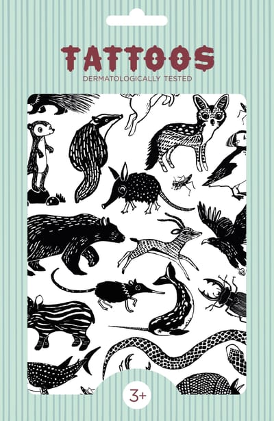 Petit Monkey tattoo's Black animals
