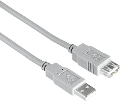 Hama 00200906 USB-kabel USB 2.0 3 m USB A Grijs