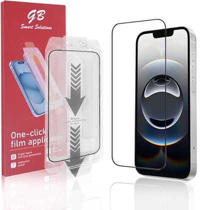 GB ProGuard Elite Screenprotector voor iPhone 13 - 13 Pro - 14 - 16e - applicator Film – Gehard Glas – Volledige Dekking – Krasbestendig & Schokabsorberend