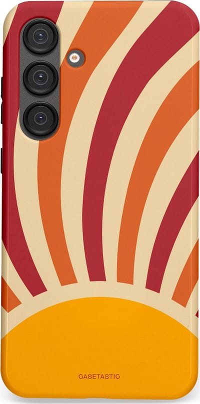 Casetastic Hoesje Geschikt voor Samsung S25 Plus - Stijlvolle Beschermende Duo-layer Case - Retro zomer
