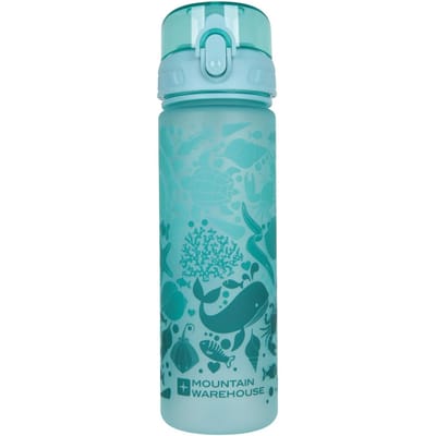Mountain Warehouse Kinderen Vissen BPA-vrije 500ml Waterfles (Turquoise)