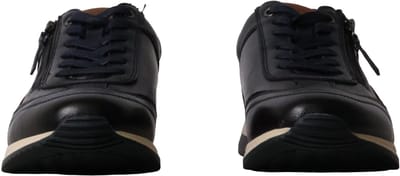 Laken lage sneakers met veters