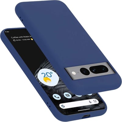 Cadorabo Hoesje geschikt voor Google PIXEL 7 PRO in LIQUID BLAUW - Beschermhoes gemaakt van flexibel TPU silicone Case Cover