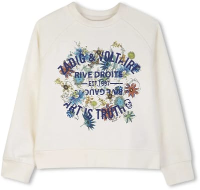 Zadig & Voltaire X60537 Sweatshirt Beige 6 Years Meisje