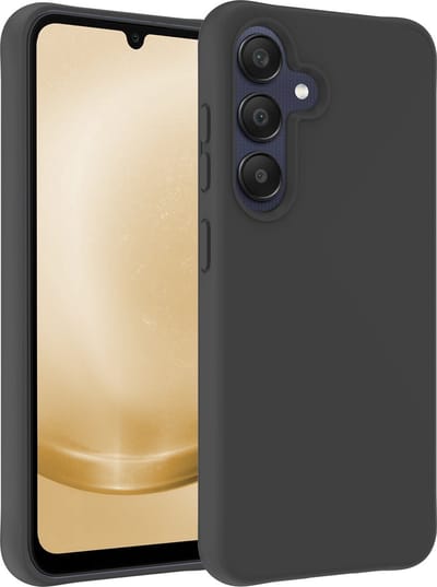 Hoesje - Geschikt voor Samsung Galaxy A25 - Sterk & Shockproof - Hoes Cover - Siliconen Case - Telefoonhoesjes - Zwart