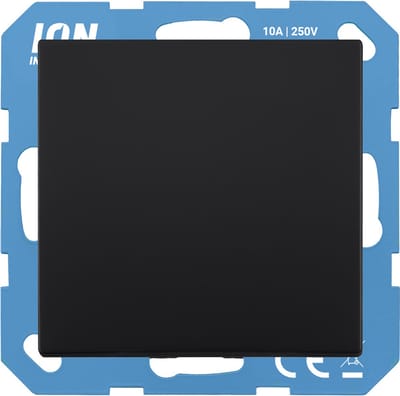 ION E1 inbouw schakelaar zwart kruis