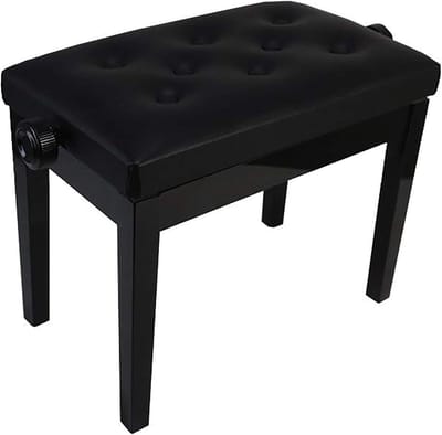 Pianobank - Muziekbank Kruk - Muziek Spelen - In Hoogte Verstelbaar - 45-56 Cm - Zwart
