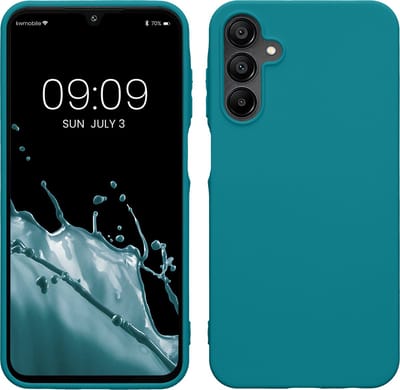 kwmobile telefoonhoesje geschikt voor Samsung Galaxy A15 5G - Hoesje voor smartphone - Back cover in mat petrol