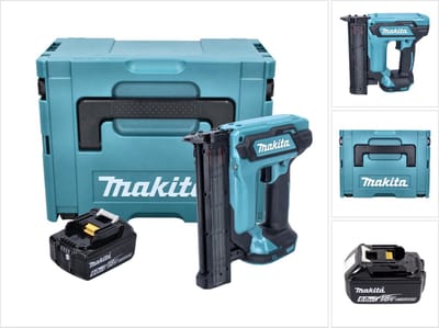 Makita DFN 350 G1J accu staande spijkermachine 18 V 15 - 35 mm + 1x accu 6.0 Ah + Makpac - zonder lader