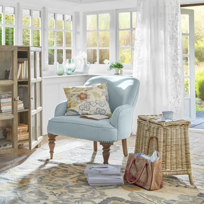 LOBERON Fauteuil Ainsley blauw
