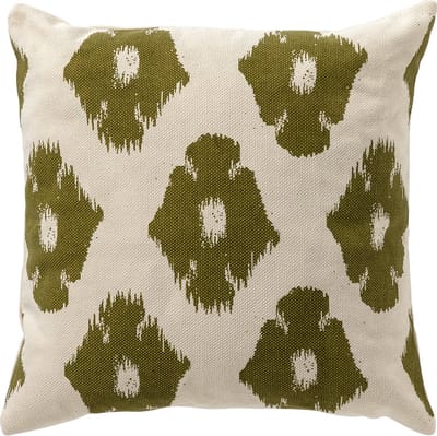 Dutch Decor RICO - kussenhoes 45x45 cm - ikat - Olive Branch - groen - met rits - zonder binnenkussen
