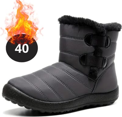 Bovista Snowboots - Sneeuwschoenen - Sneeuwboots - Dames - Wintersport - Ski - Skischoenen - Grijs - 40 - Bandje