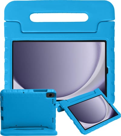 Hoesje - Geschikt voor Samsung Galaxy Tab A11 / A9 - Kinderhoes Shockproof Bumper - Kidsproof Case - Tablethoes - Kinder Hoes Cover - Blauw