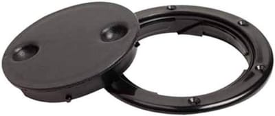 SEACHOICE Twist N Lock Deck Plate #39371, Black