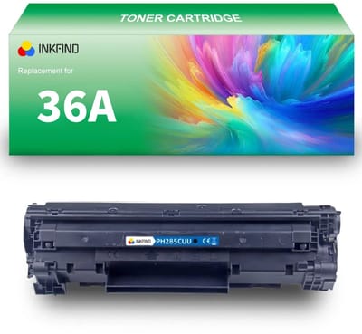 INKFIND 36A tonercartridge compatibel met HP 36A CB436A - 1-pack Zwart