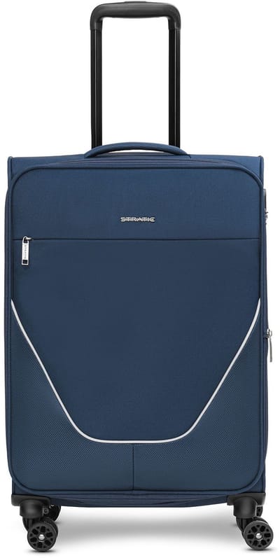 Stratic taska 4 wielen Trolley M 65 cm met uitbreidingsplooi - Zachte bagage - Combinatieslot - navy