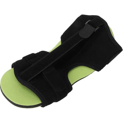 Plantaire Fasciitis Spalk Verstelbaar Elastisch Dorsale Nachtspalk voor Plantaire Fasciitis Boog Voetpijn black