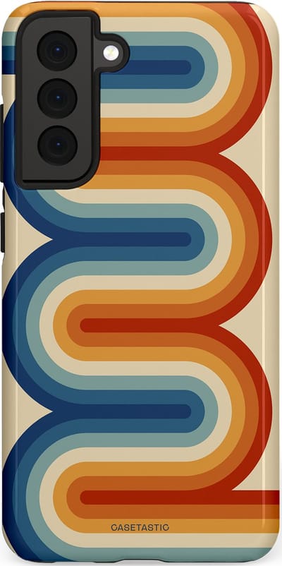 Casetastic Hoesje Geschikt voor Samsung S21 FE - Stijlvolle Beschermende Duo-layer Case - Vintage Boog