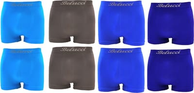 Belucci Microfiber Heren Boxershort Blue Edition - 8-pack - Maat M/L
