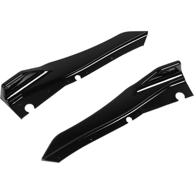 1 Paar Achterbumper Zijhoek Splitter Schort Zijhoek Spatbord Splitter Schort Vervanging voor Infiniti Q50 2018 tot 2023 black