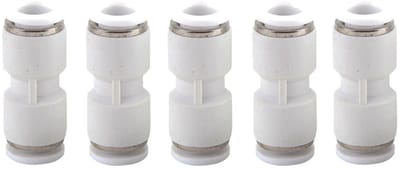 Dailygoods - Pneumatische adapter - 5Pack - Snelkoppelingen - Geschikt voor pneumatische machines - Metaal - Push Quick Connect - Lekkage voorkomen