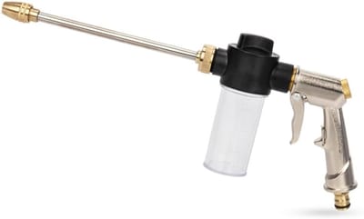 Hogedrukreiniger Mondstuk - Waterspray Fles - Efficiënt Reinigen - Corrosiebestendig Materiaal - 32.5x20x5 CM - Zilver