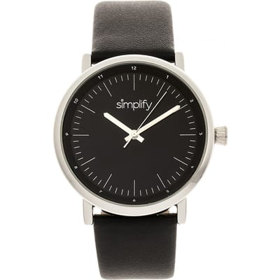 Vereenvoudig het 6200 horloge met leren band