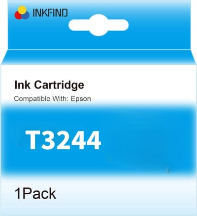 INKFIND T3244 Geel inktcartridge compatibel met Epson T3244 Geschikt voor Epson SureColor SC-P400 -1-pack Y