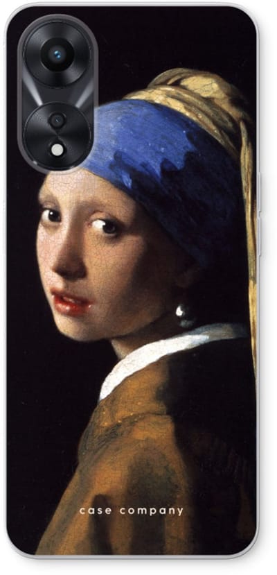 Case Company® - Hoesje geschikt voor Oppo A78 5G hoesje - The Pearl Earring - Soft Cover Telefoonhoesje - Bescherming aan alle Kanten en Schermrand