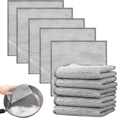 Multifunctionele Herbruikbare Microvezeldoeken voor Keuken, 10 Stuks, Niet Krassend, Ideaal voor Schoonmaken en Afwassen
