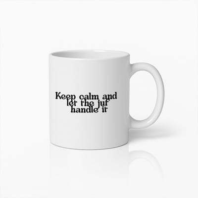 Houd Rustig en Laat de Juf Het Regelen" Inspirerende Koffiemok – Perfect Cadeau Voor Juffen