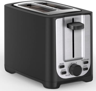 AHD® Tosti Apparaat Broodrooster - Tosti Apparaat - Tosti Broodrooster - Zwart - ‎16cm x 26cm x 19cm