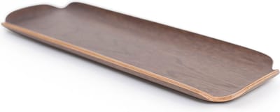 Bosign - Aanrecht plateau -  Leaf - Keuken - Walnoothout - 33 x 11,5 x 1,5 cm