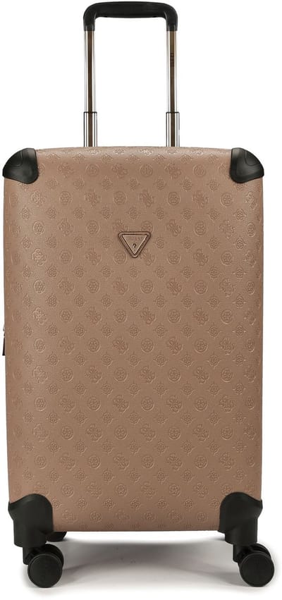 GUESS trolley Wilder 22 IN 8-WHEELER Dark Taupe Logo 64cm