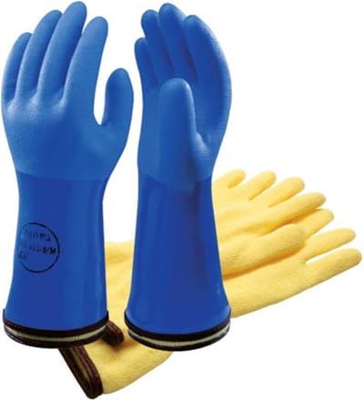 Showa 495 BLAUW PVC COLD/OIL RES Werkhandschoenen - Maat L - Thermo Verwarmde Handschoenen